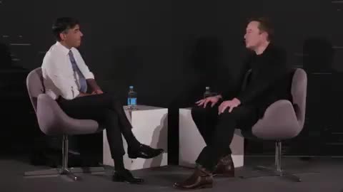 Elon Musk and Rishi Sunak at the AI SUMMIT
