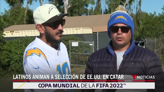 Fanáticos latinos apoyan a la selección de EE.UU. en Catar 2022 | Noticias Telemundo