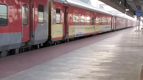 Entering train 🚆 on platform....