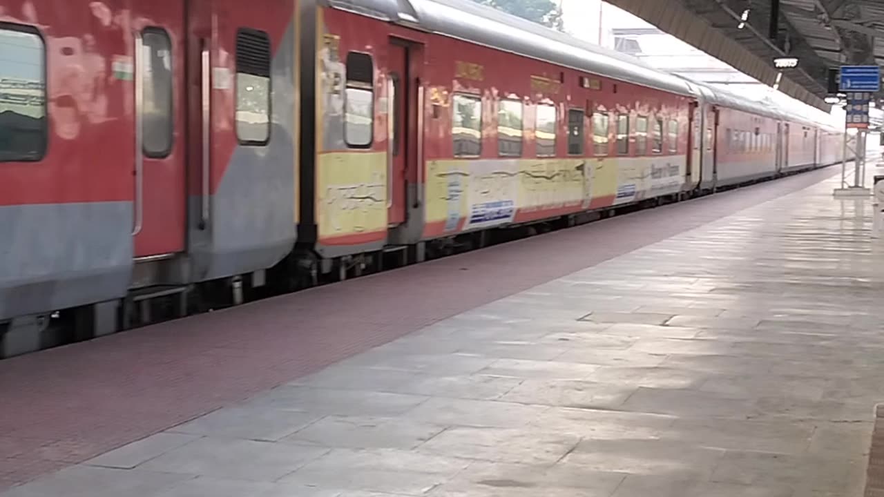 Entering train 🚆 on platform....