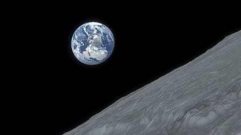 Earth View from the Moon