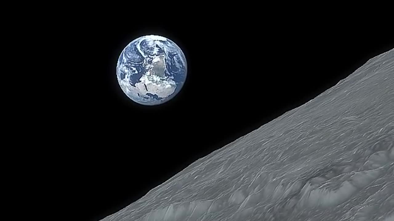 Earth View from the Moon