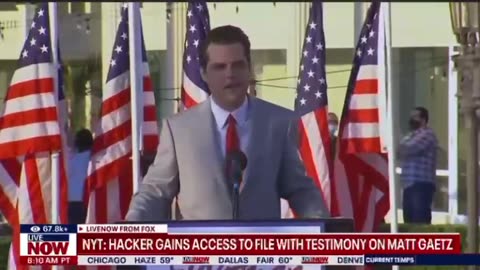 NYT: hacker gains access to testimony on Matt Gaetz