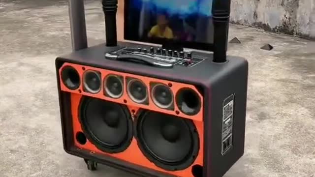 Portable DJ Booth with a led TV