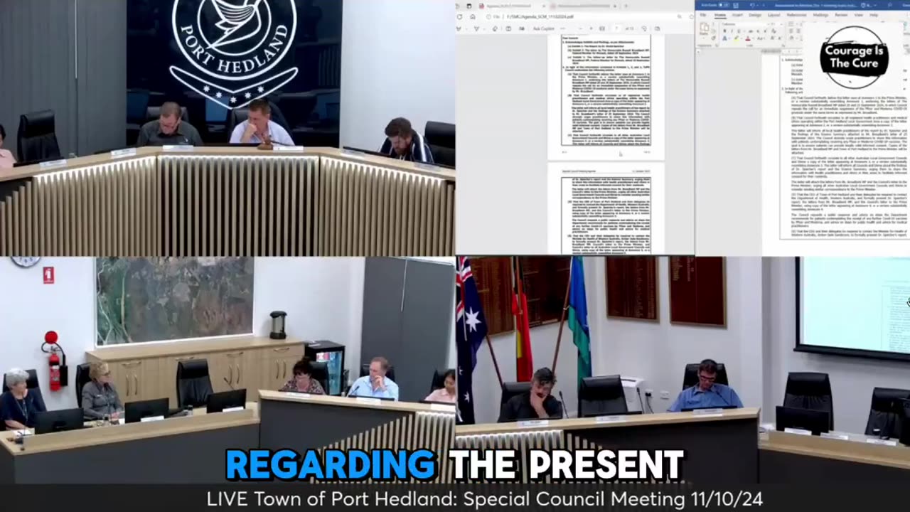 Port Hedland Council BOMBSHELL COVID Vaccine Rebellion Lead by Freedom Fighter