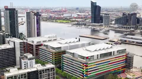 Melbourne Docklands 4K UHD Cinematic Film by Drone, Melbourne Australia 4K🇦🇺