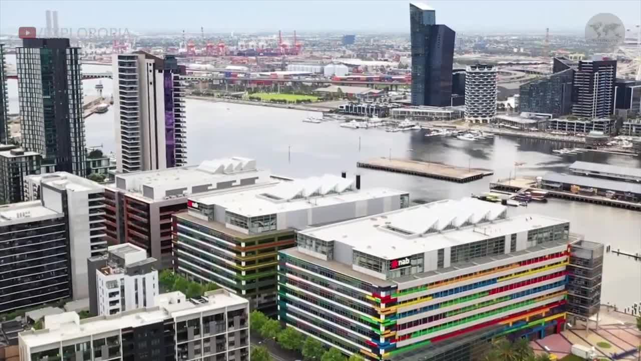 Melbourne Docklands 4K UHD Cinematic Film by Drone, Melbourne Australia 4K🇦🇺