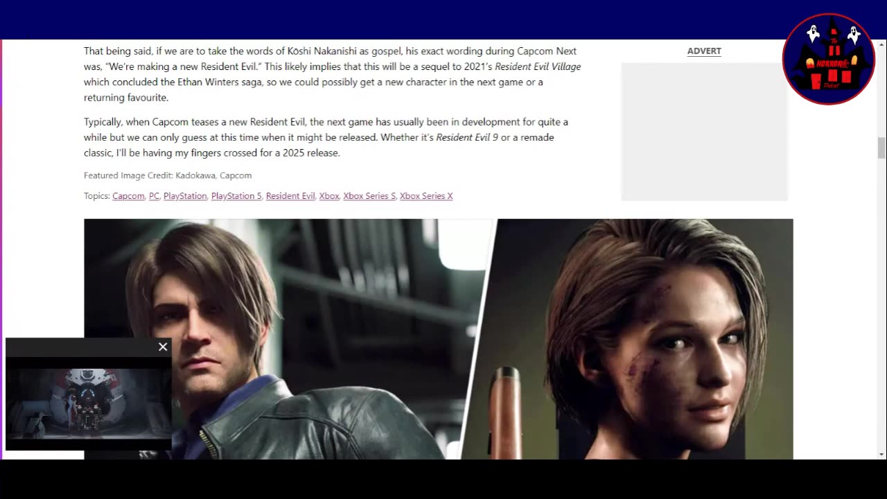 HORRORific News Resident Evil 9 officially announced by Capcom