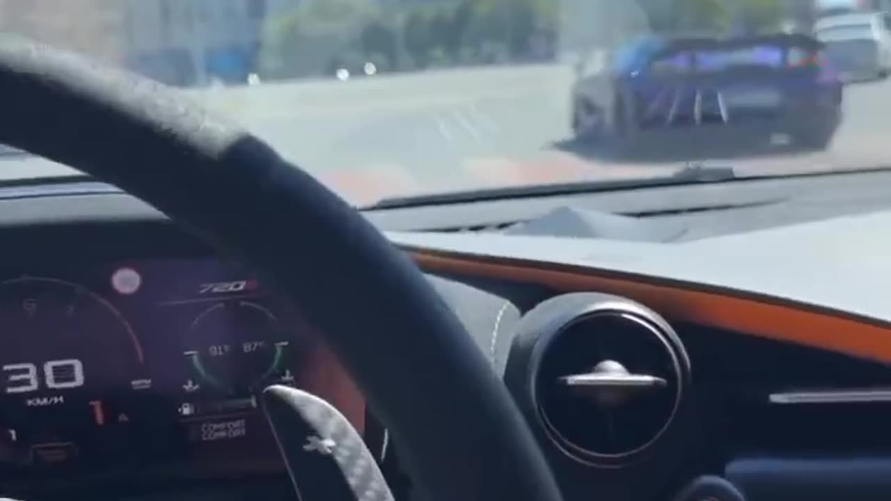 Andrew Tate Driving His New Purple Mclaren Outside For The First Time (NEW VIDEO)