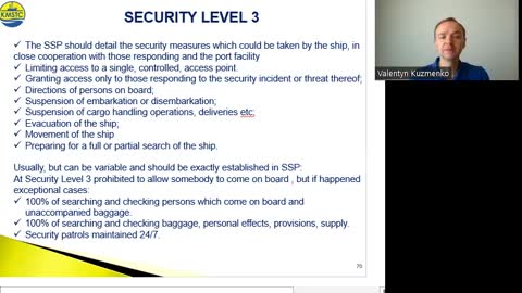 Module # 3 "Security level" (SRT/DSD)