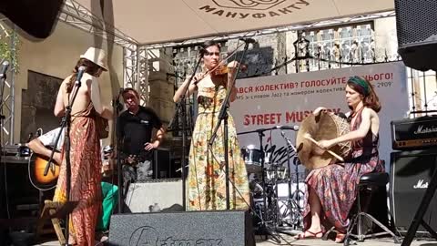 Mashala Doza - Azov Greek Dance Khaitarma at Street music by Alfa Jazz FolkRockVideo