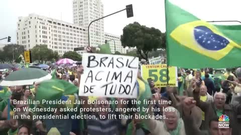 Brazil's Bolsonaro Tells Protesters To Lift Blockades