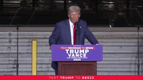 President Trump Speaks in Potterville, Michigan