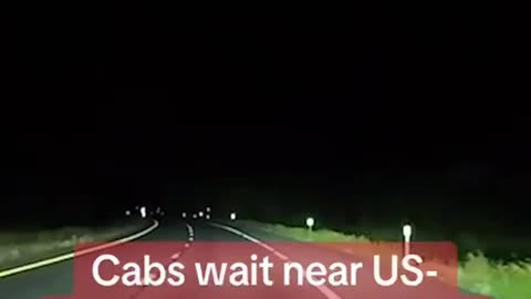 Cabs transport migrants from US/Canadian border to NY..