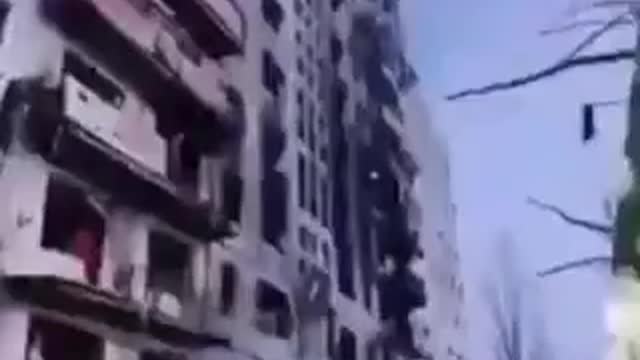 FAKE!! CGI technology being used! Russia is NOT targeting civilian residential areas
