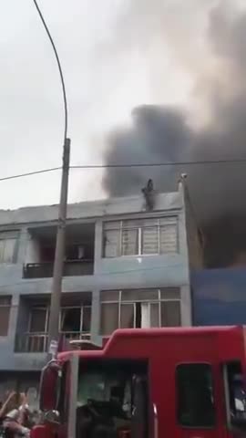 PERU: HOMELESS MAN SAVES DOG FROM FIRE - HE SAVES ALL 25 ANIMALS LIVING IN A SHELTER