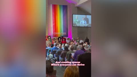 Cathedral of Hope Protestant Church in Dallas were led in a prayer pledging allegiance to drag