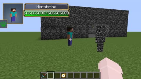 Herobrine vs Null all Сreepypasta mobs in minecraft part 84