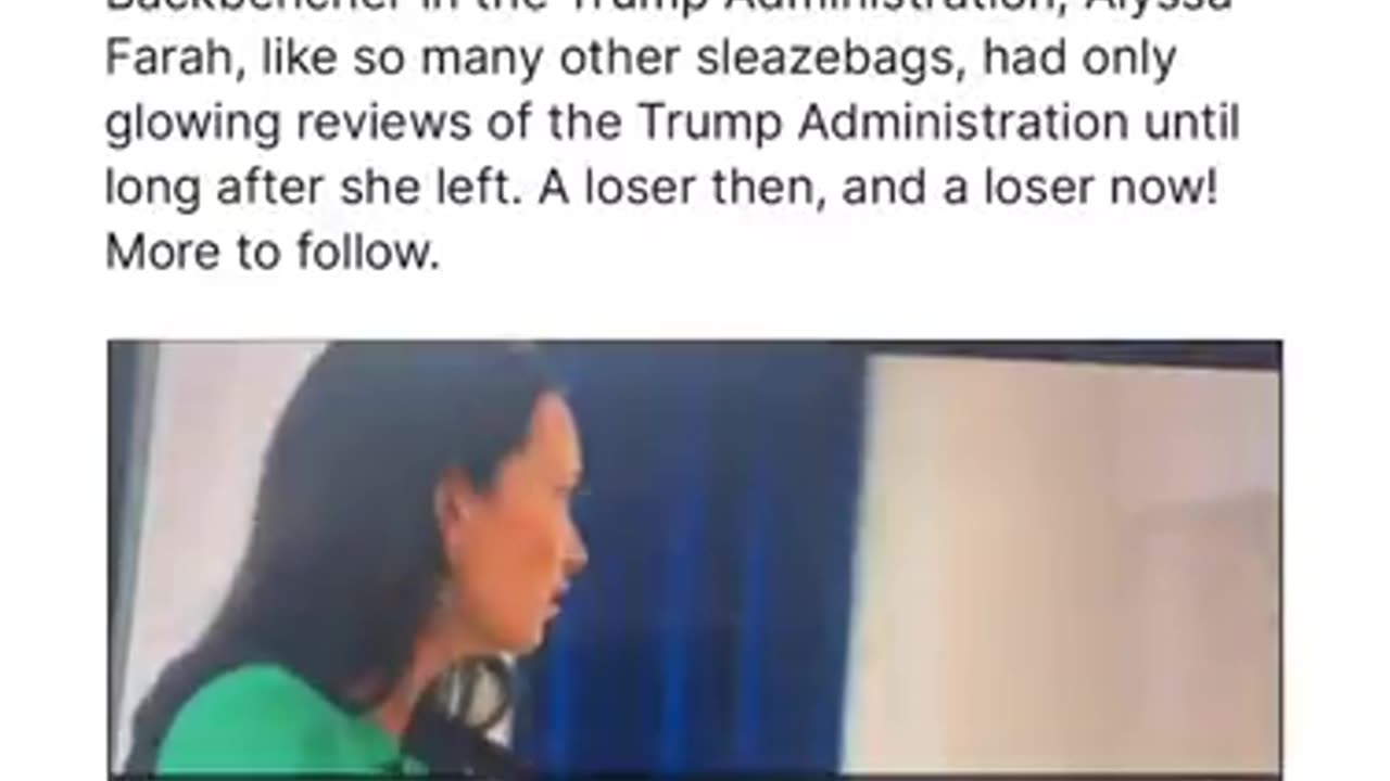 Alyssa Faraha is a bought paid for rino shill vs now being hired by the View