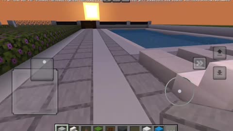 Mostrando mi pueblo en Minecraft en modo crativo