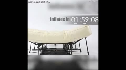 Camping Bed Which Inflates In Few Seconds