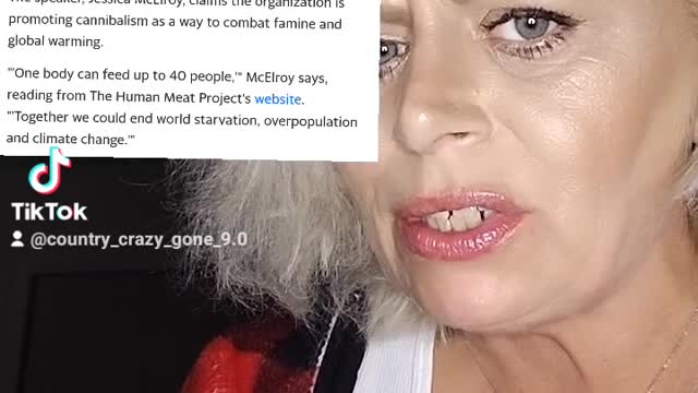 The human meat project they say it's art I say it's trying to normalize agenda 2030