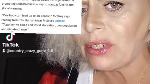 The human meat project they say it's art I say it's trying to normalize agenda 2030