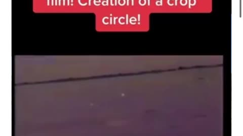 Crop circle creation caught on film…