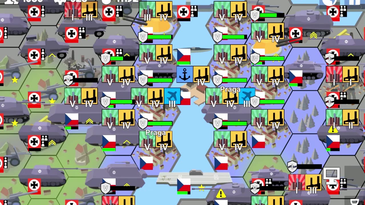 1938, the Germans conquered all of Czechia except the capital in the game Armchair Commander