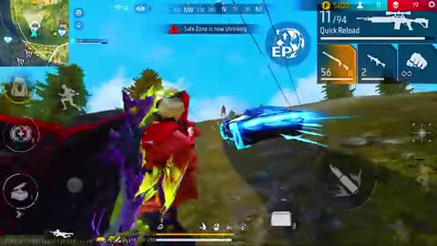 1VS 4 BEST 30 HP AWM + MP40 GAMEPLAY GARENA FREE FIRE