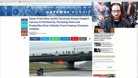 Trucker Convoy Shoots At Antifa Throwing Rocks At Them From Freeway Overpass-Salty Cracker