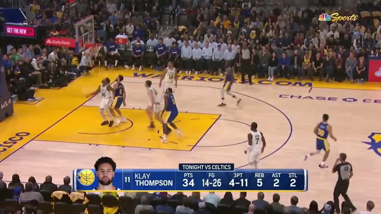 💦 Vintage Klay Thompson vs the Celtics