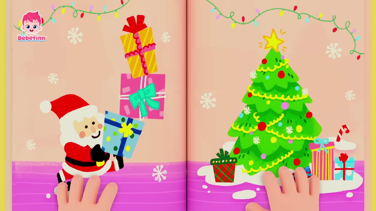 🎅 Which Color Is The Santa Hat. - Bebefinn's Colorful Christmas - Learn Colors 🎨
