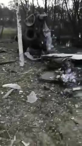 Rosyjski Mi-35 zestrzelony w Charkowie