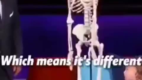 The pelvis. It’s the only bone in the body that’s gender specific.
