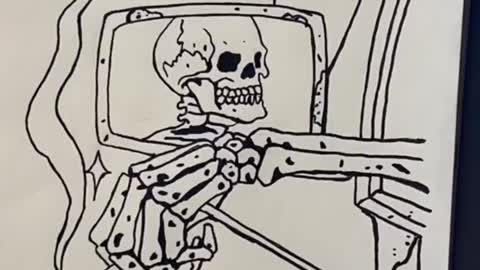 Sleeping skeleton