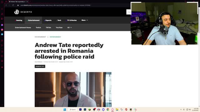 *FOOTAGE* Andrew Tate and Tristan Tate Just Got Arrested in Romania