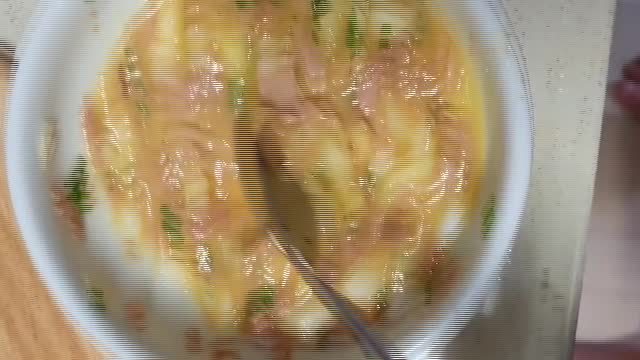 Making tuna pancakes