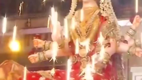 Arrival Ceremony of Goddess in India ( Durga Maa)