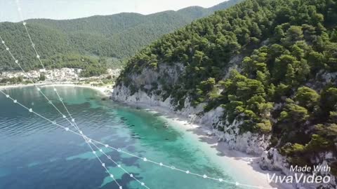 The beautiful nature and the soothing music, have fun together