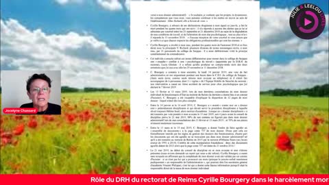 Forfaitures du DRH du rectorat de Reims Cyrille Bourgery partie 2 avec Jocelyne 23/06