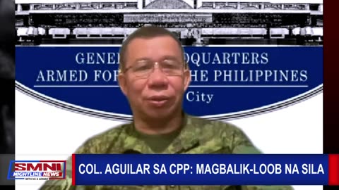 Col. Aguilar sa CPP: Magbalik-loob na sila