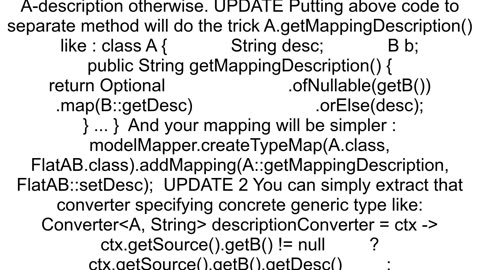 Conditional Mapping condition getthis getthat with OrgModelMapper