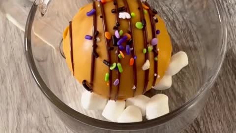 Cocoa bombs but make them #pumpkinspice #halloweenfood #halloweentiktok #cocoabombs #halloween