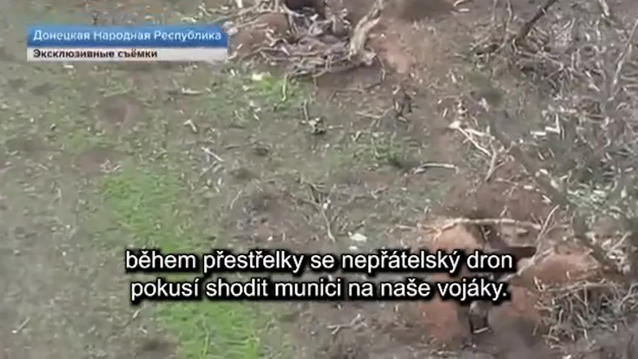 Záběry ze zákopové bitvy u Marjinky