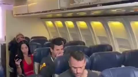 Bride gets aggressive on Airplane