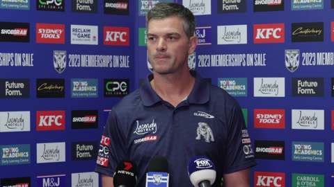 Bulldogs coach pre game interview 1