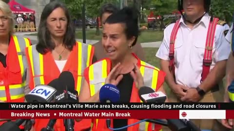 Montreal water pipe bursts, causing flooding, road closures