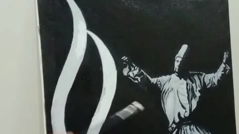 Whirling dervish painting