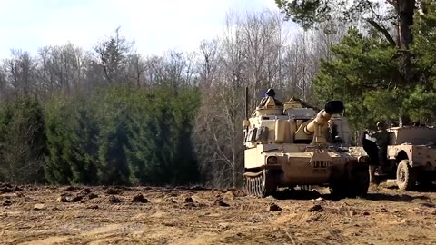 U.S. Army's M109A6 Paladin 155mm Self-Propelled Howitzer Joins Fight in Ukraine